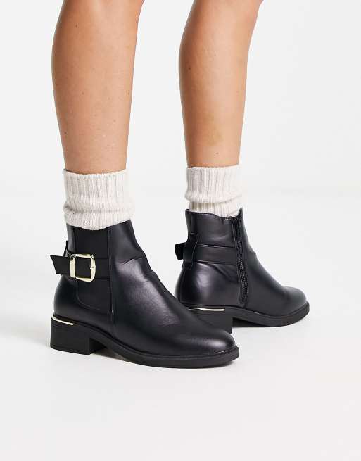 Buckle chelsea outlet boots