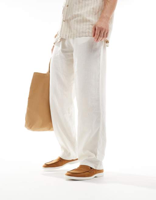 Truffle Collection casual faux suede loafers in tan, 2 of 4