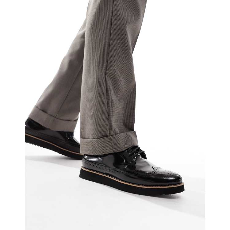 Mens platform brogues clearance