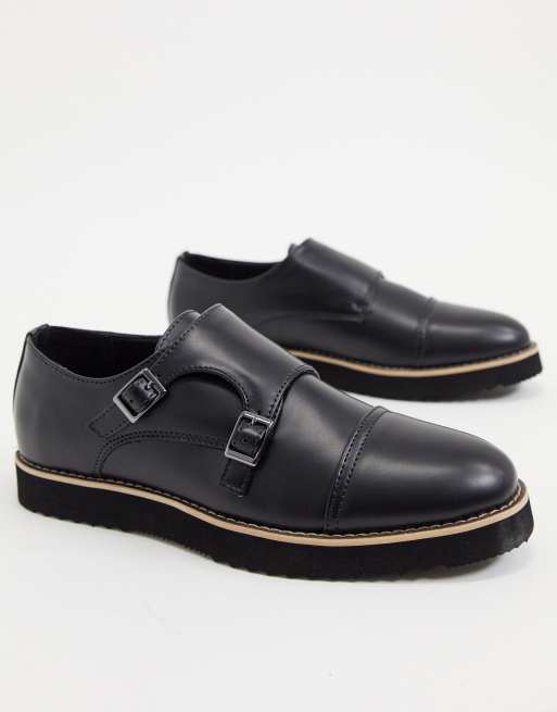 Casual monk shop strap shoes