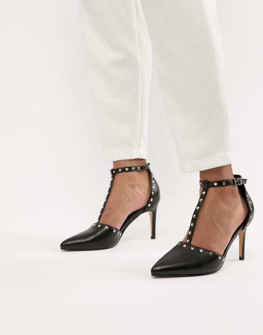 Truffle Collection - Chaussures pointues cloutées à talons