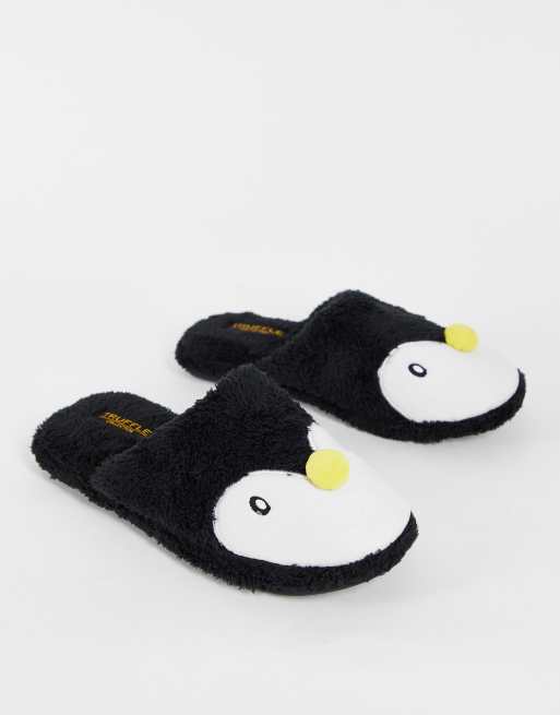 christmas penguin mule slipper in ASOS