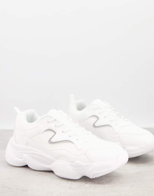 White store dad trainers