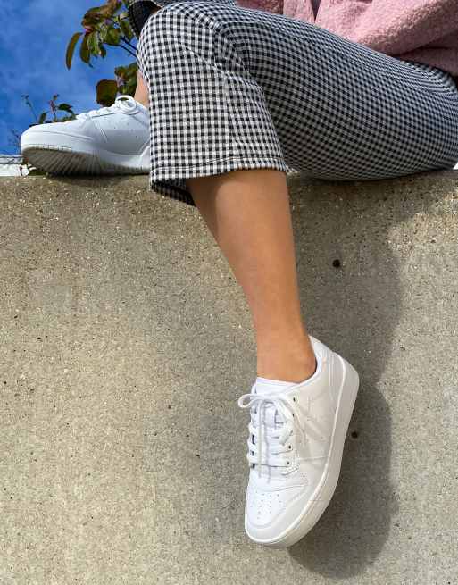 White ankle outlet sneakers