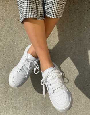 Truffle Collection chunky flatform sneakers in white - ASOS Price Checker