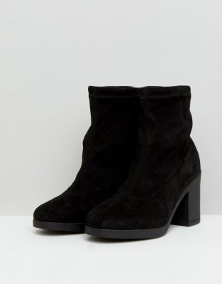 sock boots thick heel