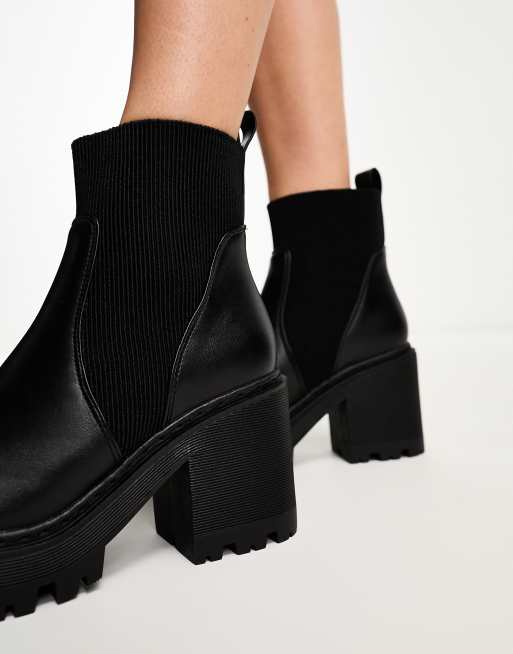 Truffle collection chunky chelsea ankle outlet boots