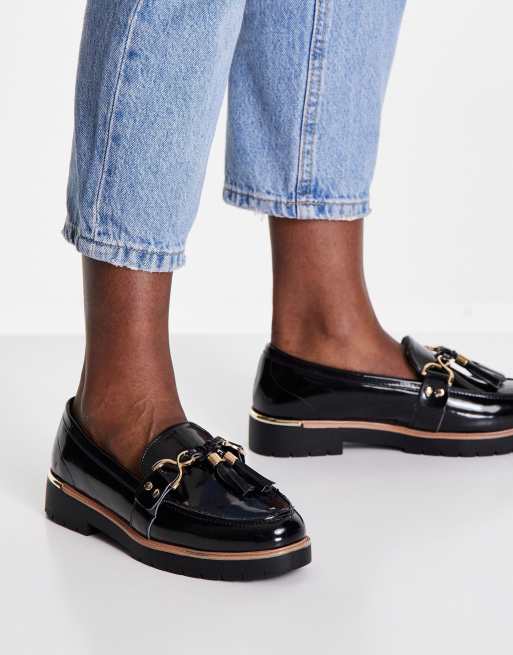 Truffle Collection chunky loafers in black | ASOS