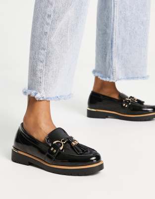 Truffle Collection chunky loafers in black | ASOS