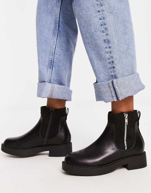 Side zip deals boots women's