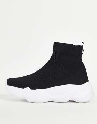 heel tab chunky sock trainer