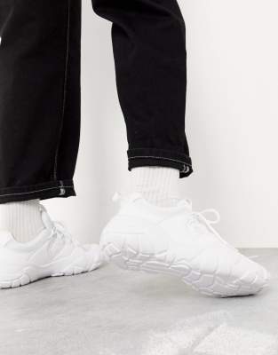 truffle collection white solid sneakers