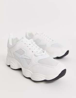 white chunky trainers