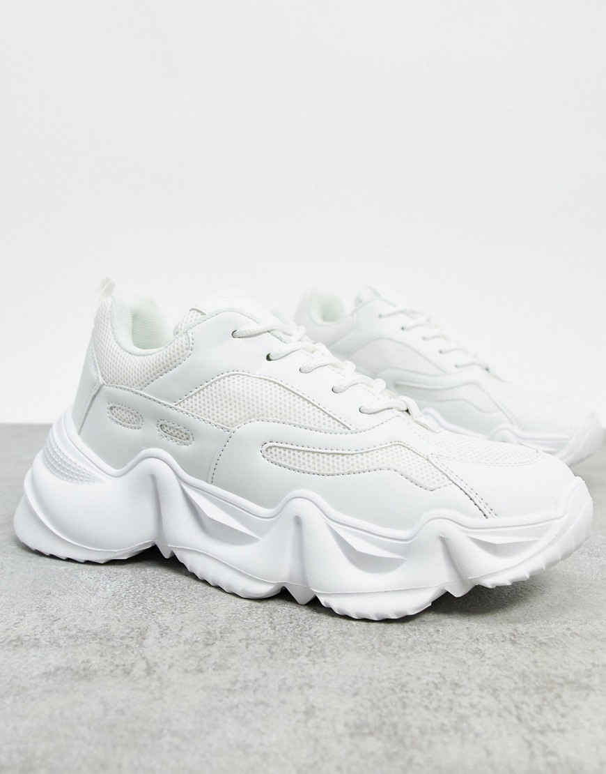 Truffle Collection chunky trainers in white