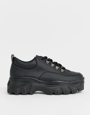 asos black chunky trainers