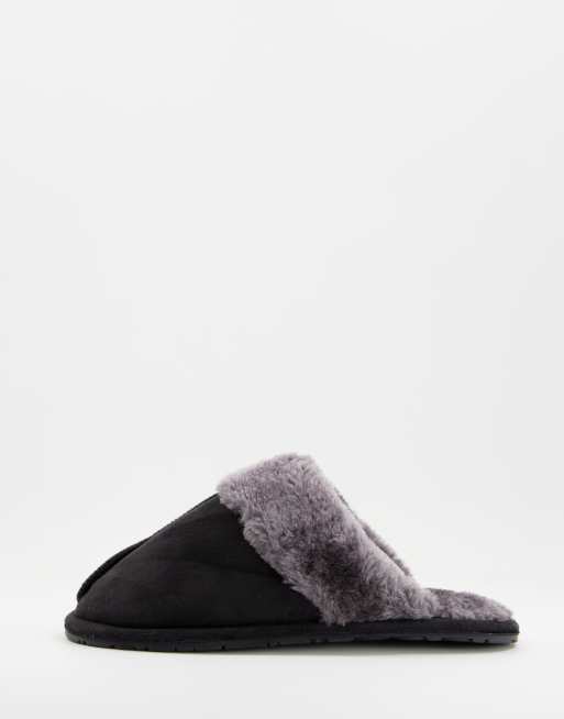 Truffle Collection – Classic – Czarne kapcie mule