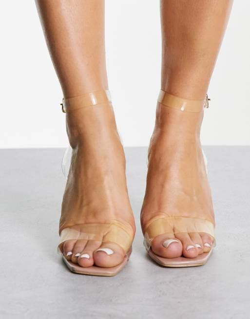 Clear block 2025 heels asos