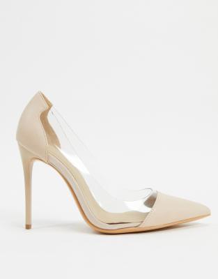 clear stiletto shoes