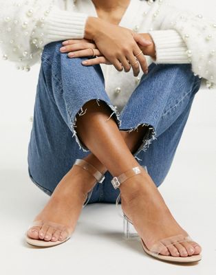 asos clear sandals