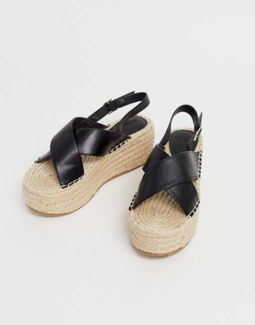Truffle Collection cross strap flatform espadrille sandals, 2 of 4