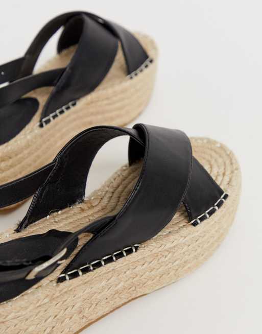 Truffle Collection cross strap flatform espadrille sandals, 3 of 4