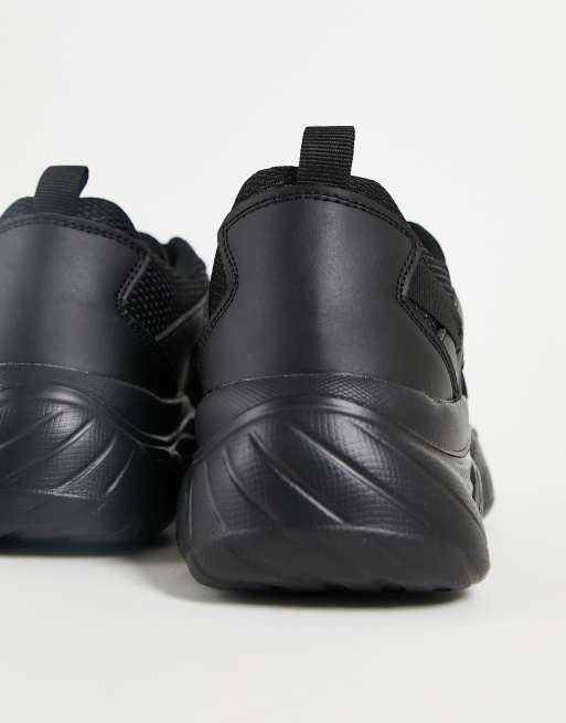 Truffle Collection – Czarne buty sportowe na masywnej podeszwie, 2 z 4