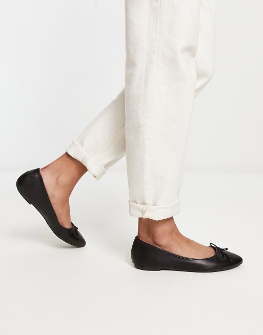 Truffle Collection easy ballet flats in black, 3 of 4