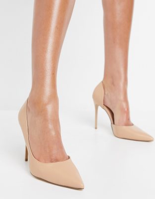 talon aiguille beige