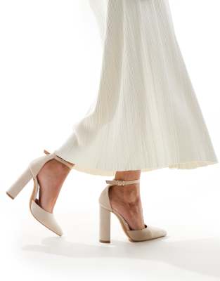Escarpins Kämpgen Talons Troués Beige Clair - Taille 34 - Pumps Chic D'occasion