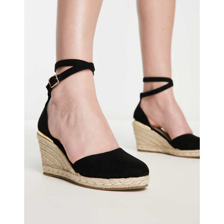 Espadrille wedge sales shoes