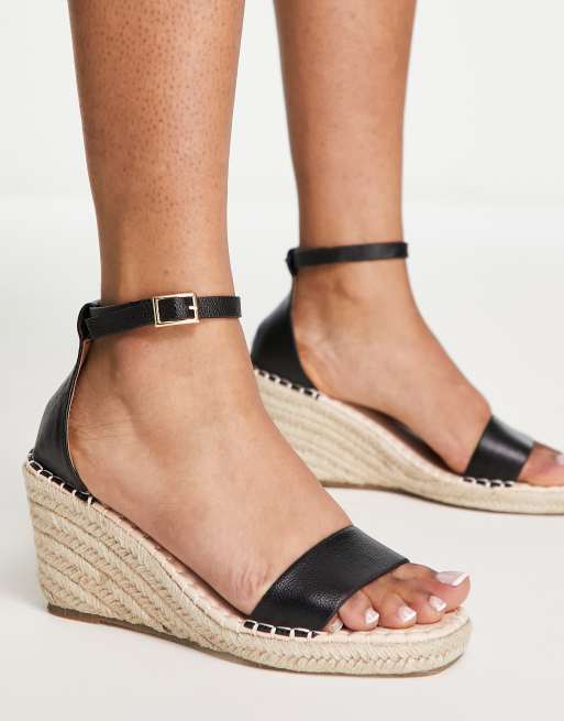 Espadrilles compensees noires new arrivals