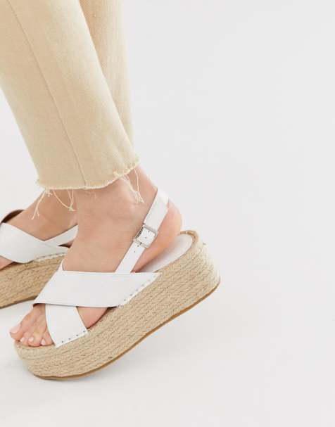 Truffle Collection - Espadrilles flatform con incrocio - view 1