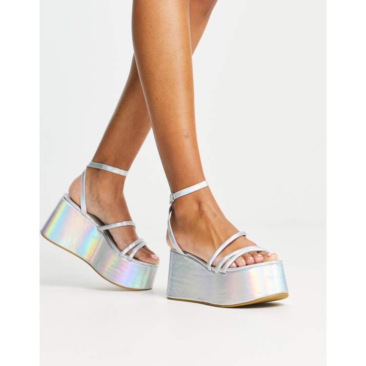 Holographic sandals forever sales 21