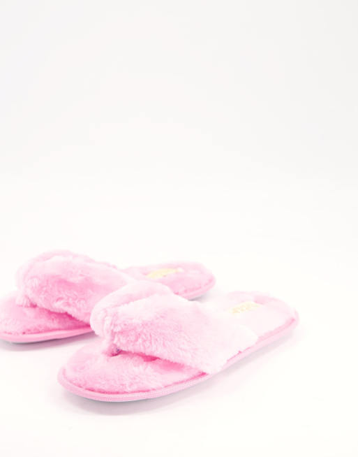 Asos pink online slippers