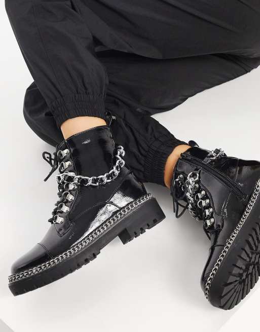 Balmain combat clearance army chain boot