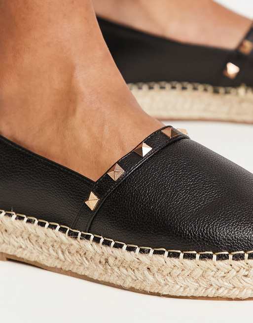 Faux leather espadrilles online