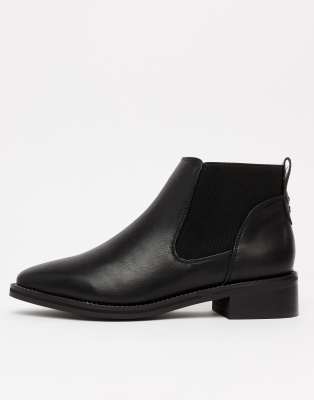 truffle collection flat chelsea boots