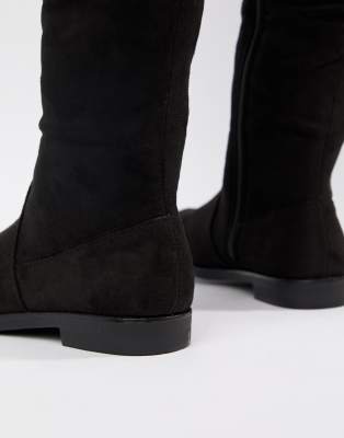 truffle collection flat over knee boot
