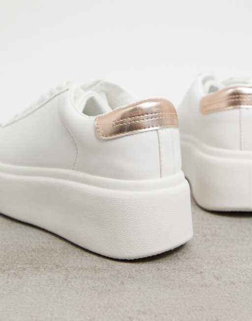 Rose gold platform store trainers