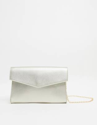 asos gold clutch