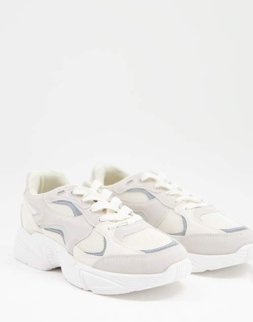 Truffle Collection - Hardloopschoenen met dikke zool in beige
