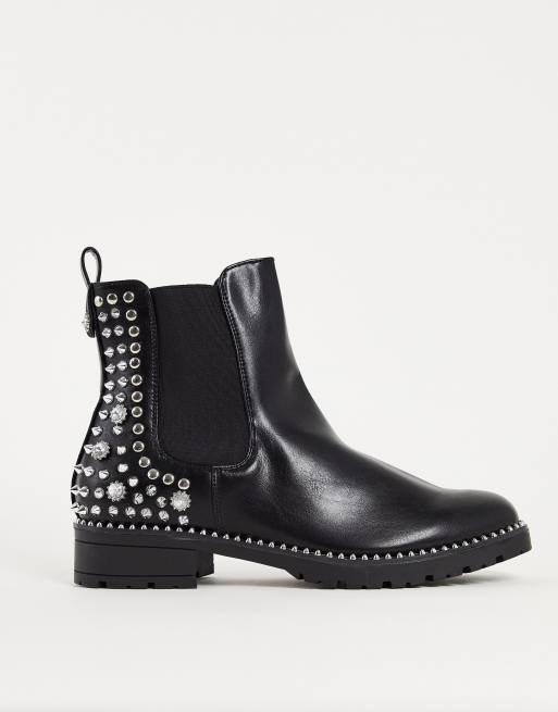 Stud detail cheap chelsea boots