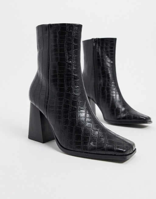 Truffle Collection heeled boots in black