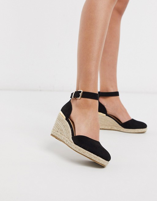 Truffle Collection heeled espadrille wedges