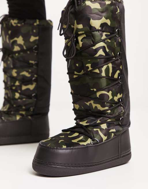 Camo shop snow boots