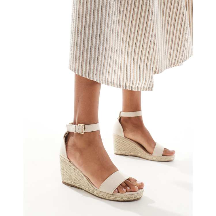 Mid heel fashion espadrilles