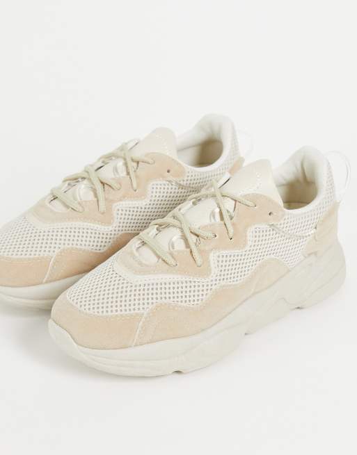 Truffle Collection – Klobige Lauf-Sneaker in Sand