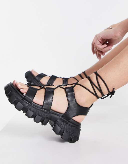 Truffle collection chunky discount sandals