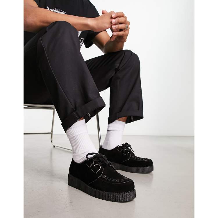 TUK VIVA LOW TOE CREEPER Black / White - Free delivery