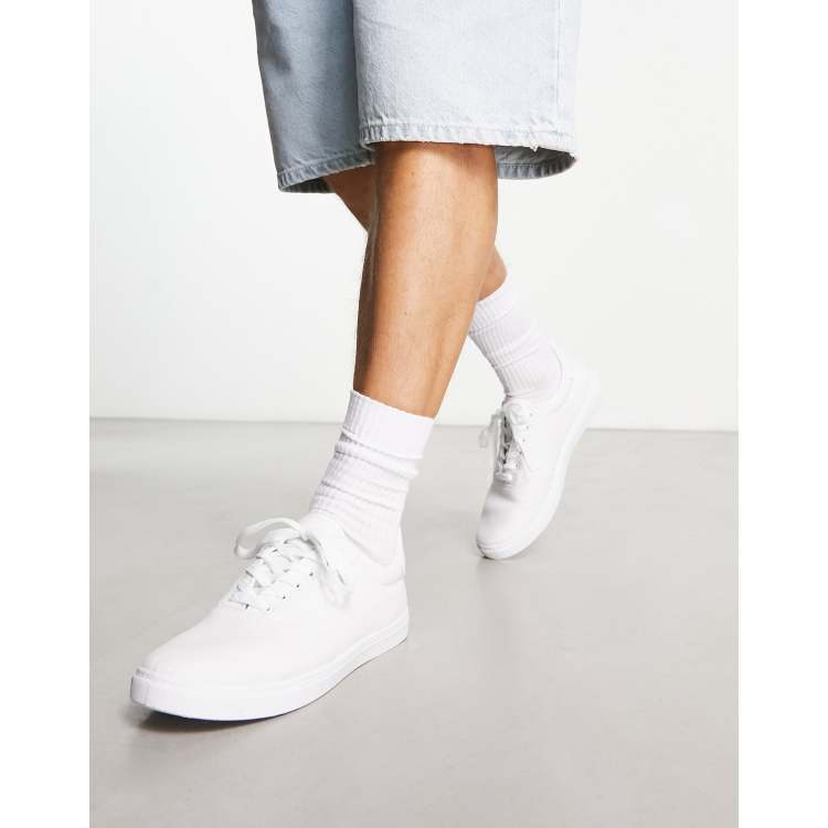 White lace up plimsolls 2024 womens